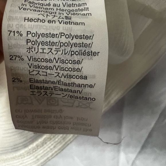 White Peplum Top J Crew Medium - Picture 4 of 8